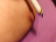 Smoking fetish nipple play vibe and ice 15/16