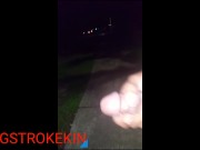 Late night walk turned into the public masturbation session