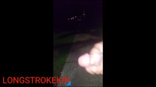 Late night walk turned into the public masturbation session