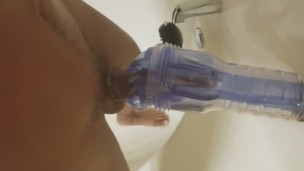 Fucking Fleshlite Turbo In Shower 6 With Cock Ring