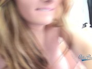 AllieBay Blonde Outside Snow Blooper to pajamas in the morning masturbation 7/16