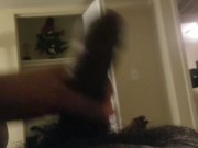WIFE GIVES ME ROUGH HANDJOB UNTIL I CUM A BIG LOAD