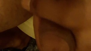 24 year old jack off in the bathroom on the toilet with cum