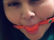 Gag Ball Babe - Screenshot 12 of 16 - Spit