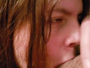 Good Girl throat fucks herself 16/16