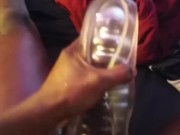 BBC Fast Stroking With Stroker - Screenshot 2 of 16 - Big Black Cock