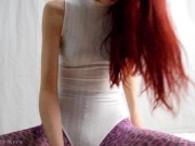 Redheads Ripped Tights and Bad Dragon Creampie 2/16