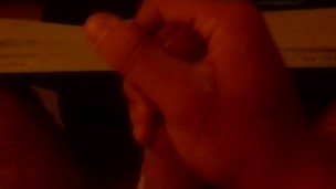 My dick pulsating with cum