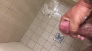 Shower solo jerk off