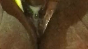 My Wet big clit hairy pussy in panties after huge orgasm