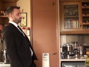 Redhead subslut Monica Bollocksy made red with hardcore anal 3/16