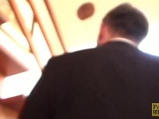 Redhead subslut Monica Bollocksy made red with hardcore anal 5/16