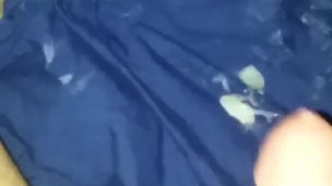 Hot young gay jerks and cums all over bed "SHOOTS LOAD" !!!