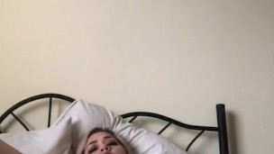shoving anal beads in my asshole and massaging my pussy