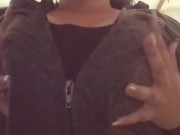 Playing with boobs