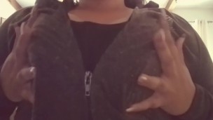 Playing with boobs
