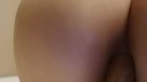 Taking a dildo up my ass