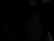 Sneaky pee in the dark outside