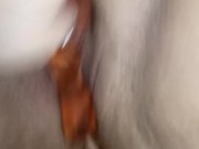 PrincessTindra - Wiggling my ass on my dildo.