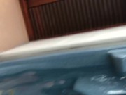 Public blowjob in hotel hot tub and then fucking in the shower with facial 5/16