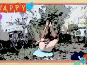 self footjob public gardeen 14/16