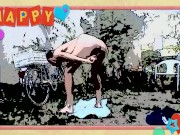 self footjob public gardeen 8/16