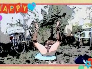 self footjob public gardeen 9/16