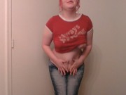 Natural chubby babe shows herself off for you. 3/16