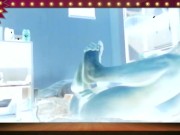 cumshoot by footjob fotr mistress Aude 15/16