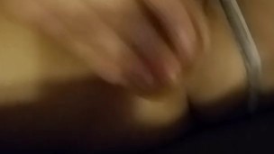 Roughly fucking pussy with dildo until I squirt everywhere