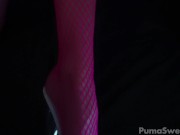 Fucking My Pussy in Pink Fishnets - Multiple Orgasms Big Dildos Go Deep! 5/16