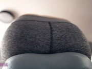 Sexercise, Orgasm on Exercise Bike in Yoga Pants - Ass View + Heart Rate 13/16