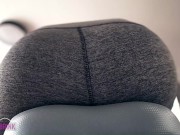 Sexercise, Orgasm on Exercise Bike in Yoga Pants - Ass View + Heart Rate 3/16