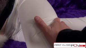 FirstClassPOV - Big booty Ela Darling sucking a monster cock