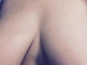 Curvy blonde in short skirt uses dildo 13/16