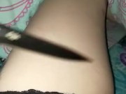 Knife on Thighs