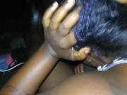 Homemade shy ebony sucking bbc 3/16