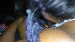 Homemade shy ebony sucking bbc