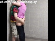 She Gets Picked Up & Fucked in the Air At Public Bathroom 2/16