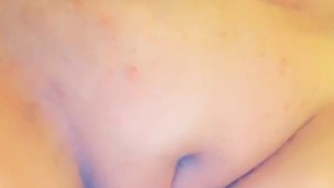 Dildo fucking breast