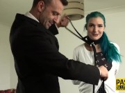 Tied up bdsm sub analized 2/16