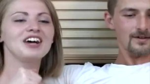 Amateur couple get freaky for the first time on home video