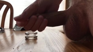 Soft To Hard Cock Ring Wank Session