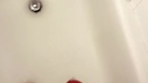Cumming in the shower