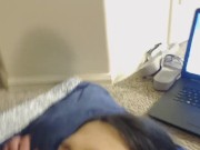 Homemade wife getting fucked on floor and takes a massive facial 14/16