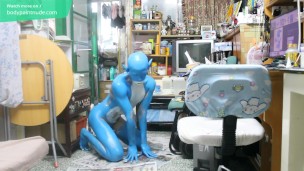 Digitmon Veemon Boy / Pintura Corporal / Cosplay extremo Fetish de 19 anos # 1