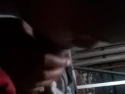 Homemade ebony wife blowing friend 9/16