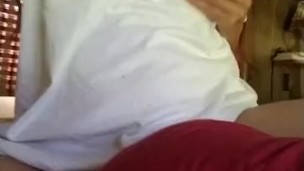Fucking pillow then squirt