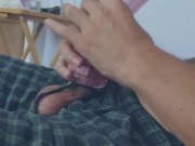 My Hard throbbing Cock filling up a fake pussy.