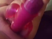 Playing with my toy 2/16